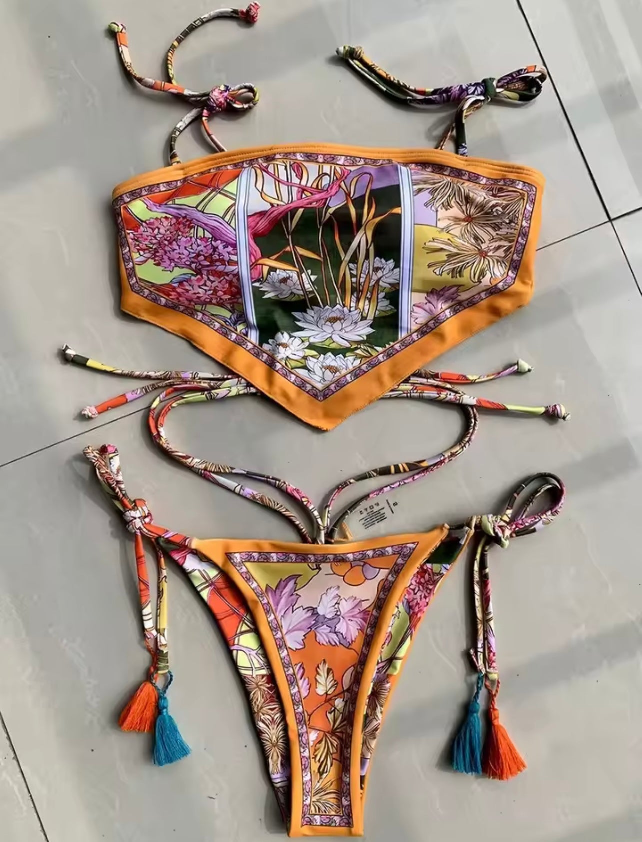Lotus Flower Bomb : 2 Piece Bathing Suit
